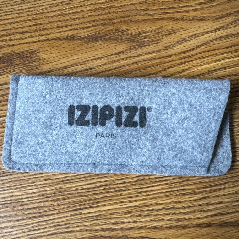 Izipizi Paris Felt Fabric Eyeglass Case Pouch Case ONLY Grey 6